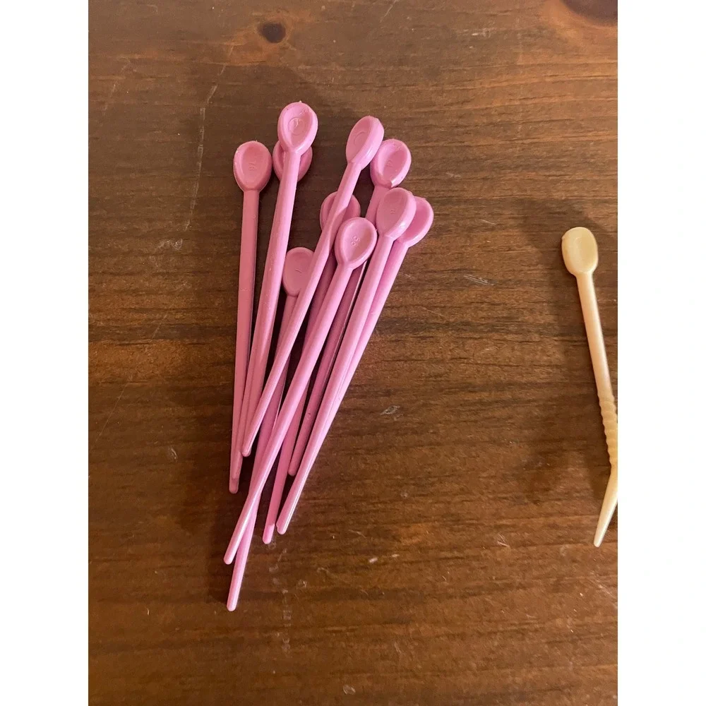 Vintage Plastic roller hair pins lot